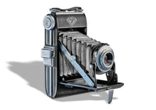  a fine art print of an Agfa Billy retro camera on white